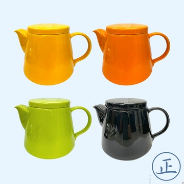 摩登茶壺 500cc【大正餐具批發】台灣製 厚款陶瓷 花茶壺 奶茶壺 陶瓷壺