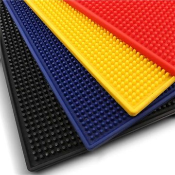 創意酒吧PVC長方吧墊 濾水墊 軟膠吧墊 防滑酒吧墊 吧臺墊隔水墊