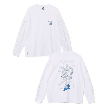 CHUMS Space Dock 男 長袖上衣 白色 CH012700W001