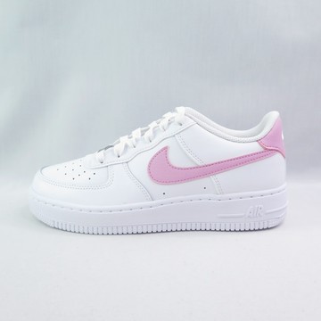 NIKE CT3839124 Air Force 1 (GS) 大童休閒鞋 女鞋 白x粉紅【iSport愛運動】