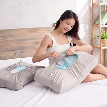 ELVIS 愛菲斯-純棉簡約-你的隨行枕頭套 2入組