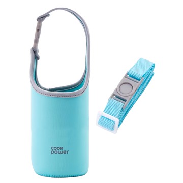 cook power 鍋寶 氣泡水機專用水瓶提袋 附背帶 500ml  1個  蒂芬妮藍