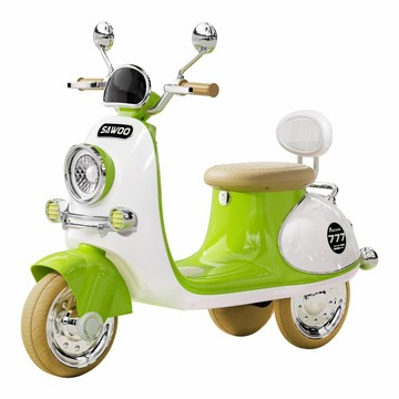 TECHONE MOTO37 可愛復古風 電動摩托車 可愛小摩托兒童電動車童車充電式可愛配色小朋友交友神器