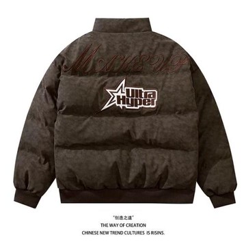 羽絨棉服棉襖子男士冬季款潮牌加絨加厚男生面包冬天保暖棉衣外套