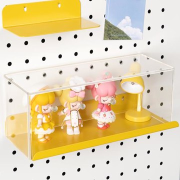 洞洞板配件盲盒展示收納盒 泡泡瑪特popmart手辦透明亞克力置物架