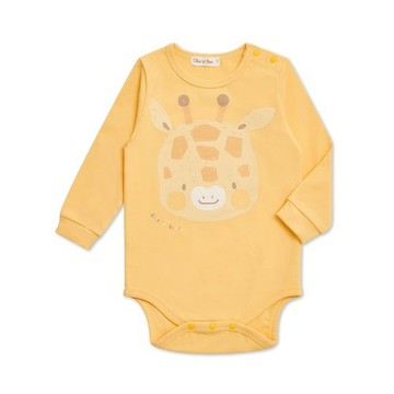 動物家族長袖側開包屁衣