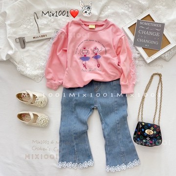 🌈✨mix1001 跳舞芭蕾女孩長袖上衣✨兒童跳芭蕾舞女孩上衣 5-17