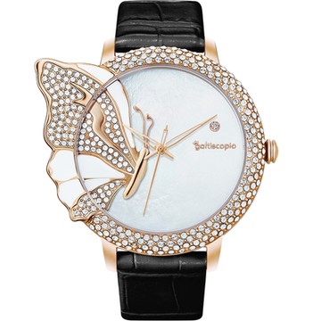 Galtiscopio迦堤 寵愛蝴蝶系列 優雅水晶錶 新年開運 送禮推薦-42mm GADRGS001BLS