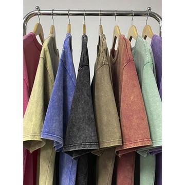 Men's washable color pullover short sleeves 水洗色套頭短袖男