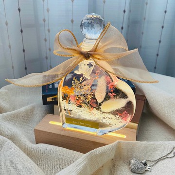 浮游花愛心瓶 情人節 紀念日 七夕 生日 禮物