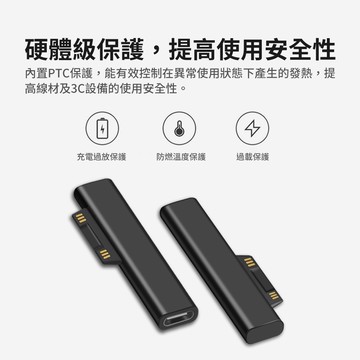 🍎【台灣出貨】PD誘騙轉接頭 Type-C To Surface Connect 微軟Surface系列專用 磁吸接頭