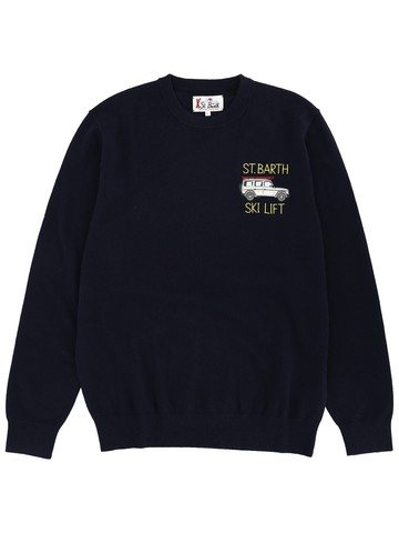 mc2 saint barth sweater with embroidery