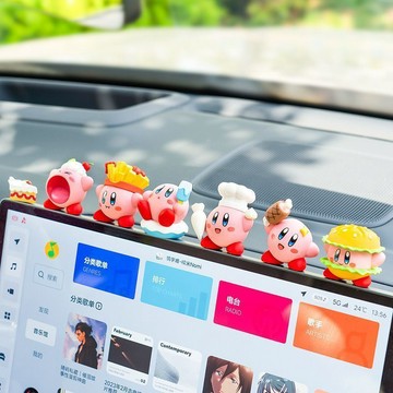 【偉途車坊】🔥台灣發貨+99免運🔥 星之卡比車載擺件公仔可愛汽車中控台屏幕顯示器網紅車內裝飾品女