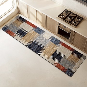 珪藻土吸水軟地墊 【織格迷宮-45*200cm】超長200cm 廚房地墊 織格迷宮  珪藻土地墊 軟地墊 橡膠防滑 可刷洗 45*70cm 吸水地墊