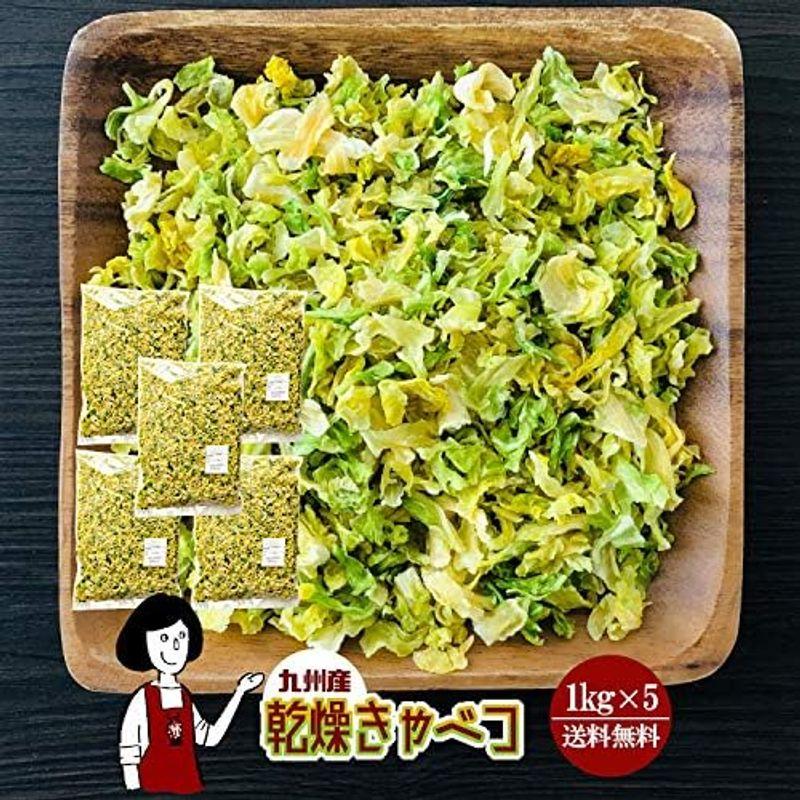 乾燥食品 九州産 乾燥キャベツ (1kg×5) 国産 乾燥野菜 長期保存 非常食 みそ汁の具