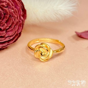 今生金飾 漫之玫麗戒 黃金戒指 (網路獨賣)