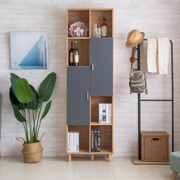 TZUMii洛克十格二門櫃/書櫃