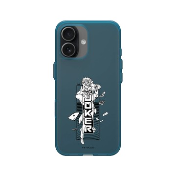 iPhone 17 Clear (相機按鈕) 夜幕藍 - Batman 蝙蝠俠 - 黑白畫風-小丑