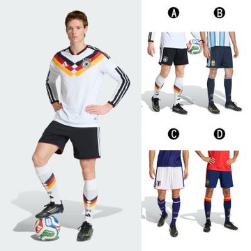 【Adidas 愛迪達】DFB H SHO 世界盃 主場球迷版運動短褲 男 A-JN2073 B-JM1325 C-JN1868 精選四款