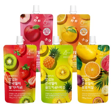 韓味不二 INTAKE韓國蒟蒻果凍飲150g(熱帶水果/草莓奇異果/奇異果鳳梨口味)