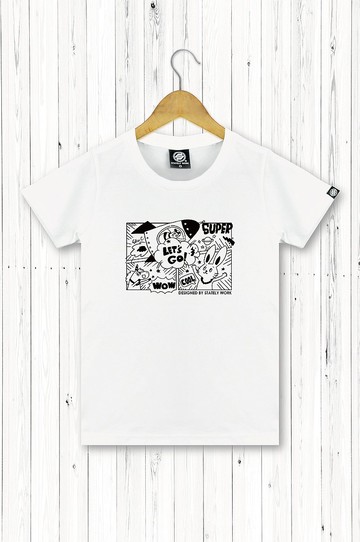 STATELYWORK 漫畫T-女短T恤 二色