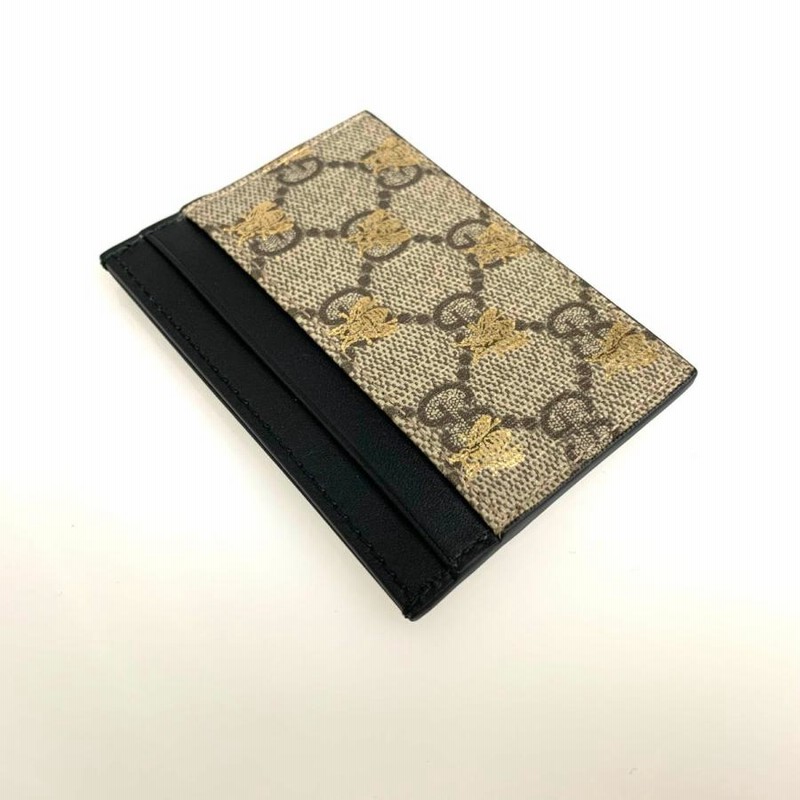 グッチ GUCCI カードケース パスケース 名刺入れ ベージュ エボニー 