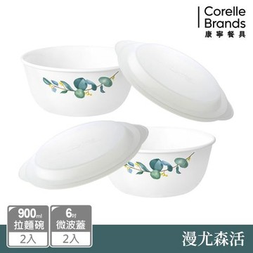 【美國康寧 CORELLE】漫尤森活4件式拉麵碗組-D01