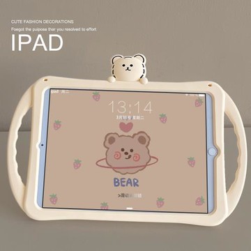 小熊適用蘋果ipad保護套8th第八代10.2手提air3/4硅膠殼子2021平板電腦pad7防摔mini5硅膠軟殼pro11/9.7英寸