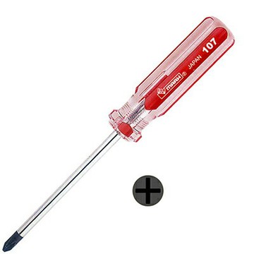【文具通】水晶螺絲起子 十字 H1074+E 臺製 T3010203【APP滿額下單4%點數(單一帳號最高1000點)】7/31止