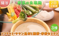 サニーサイドアップカフェ  野菜の生塩麹 3種（ソフリット＋ヤヤン昆布と鰹節＋季節セレクト）