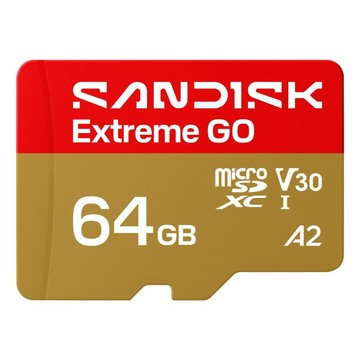 SanDisk 晟碟 Extreme GO microSD 記憶卡 SDSQXGN-064G-GN6MN  1個  64GB