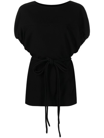 Proenza Schouler - matte crepe cocoon top - women - Polyester/Triacetate/Viscose - 2 - Black