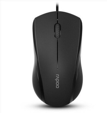 雷柏鼠標有線靜音N1600 USB辦公臺式機電腦筆記本無聲按鍵通用，{鑫弘-3C數碼}可開發票