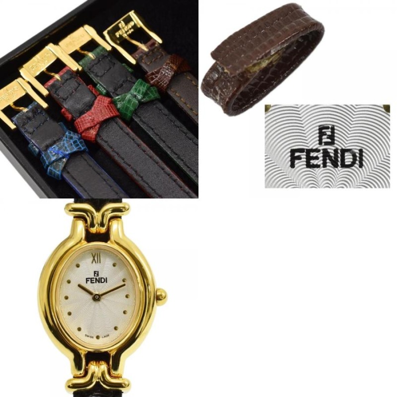 FENDI フェンディ チェンジベルト ウォッチ レディース腕時計 ヴィンテージ QZ 640L 中古 送料無料 | LINEショッピング