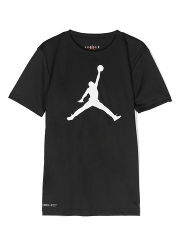 Jordan Kids - Jumpman-print jersey T-shirt - kids - Polyester - 15 yrs - Black