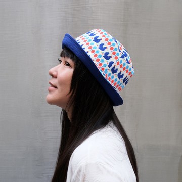 【錦源興】雞蛋冰漁夫帽 l 雙面配戴 手工製 戶外 登山 印花