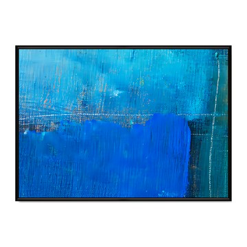 眷戀 鈷藍 藝術畫作  70 x 50cm  黑色