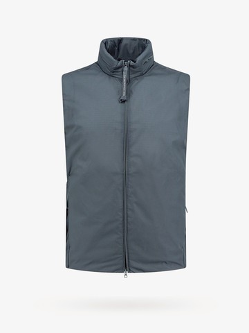 Nylon sleeveless jacket with lateral logo print - C.P.COMPANY - gender_Man