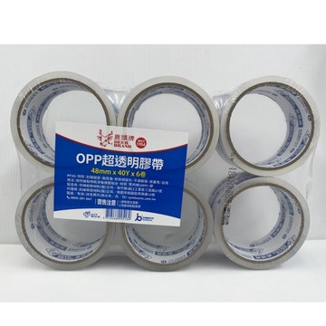 DEER BRAND 鹿頭牌 超透明膠帶 膠帶 48mm 40y 6入整封【星星文具】