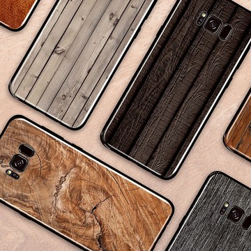CreASEnse 木頭紋系列玻璃殼手機殼_CSAD00