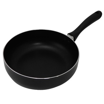 米雅可黑晶導磁深型不沾平底鍋-24cm-2支