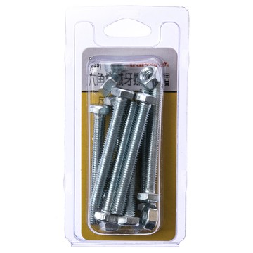 739 六角機械牙螺絲 附帽 M6X50mm 8組
