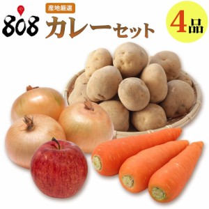 カレーセット4品(北海道沖縄別途送料加算)野菜詰めあわせ 野菜セット 野菜つめあわせ 詰め合せ 野菜宅配 人参 じ