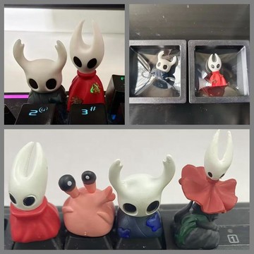 E哥❤現貨空洞騎士 戰鬥黃蜂女 小騎士 鍵盤 蝸牛努努 個性創意按鍵帽 手辦預售