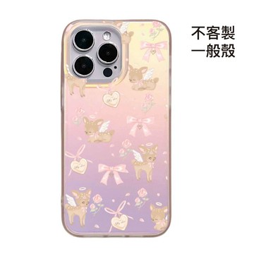 [CA2377]❥花天使鹿鹿&玫瑰花園款/霧面幻彩殼/IMD磁吸殼/iPhone17 16 15Pro Max防摔殼