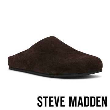 STEVE MADDEN-經典素面麂皮穆勒鞋 FERN-絨咖啡