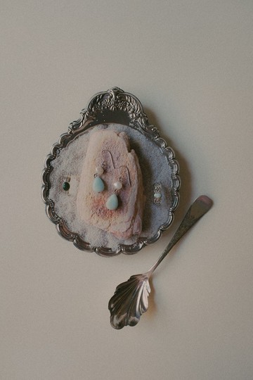 Vintage 雕花貝殼鍍銀盤/老件