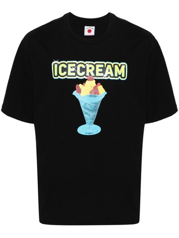 ICECREAM - Sundae cotton T-shirt - men - Cotton - M - Black
