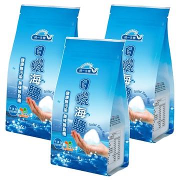統一生機 海鹽  450g  3包