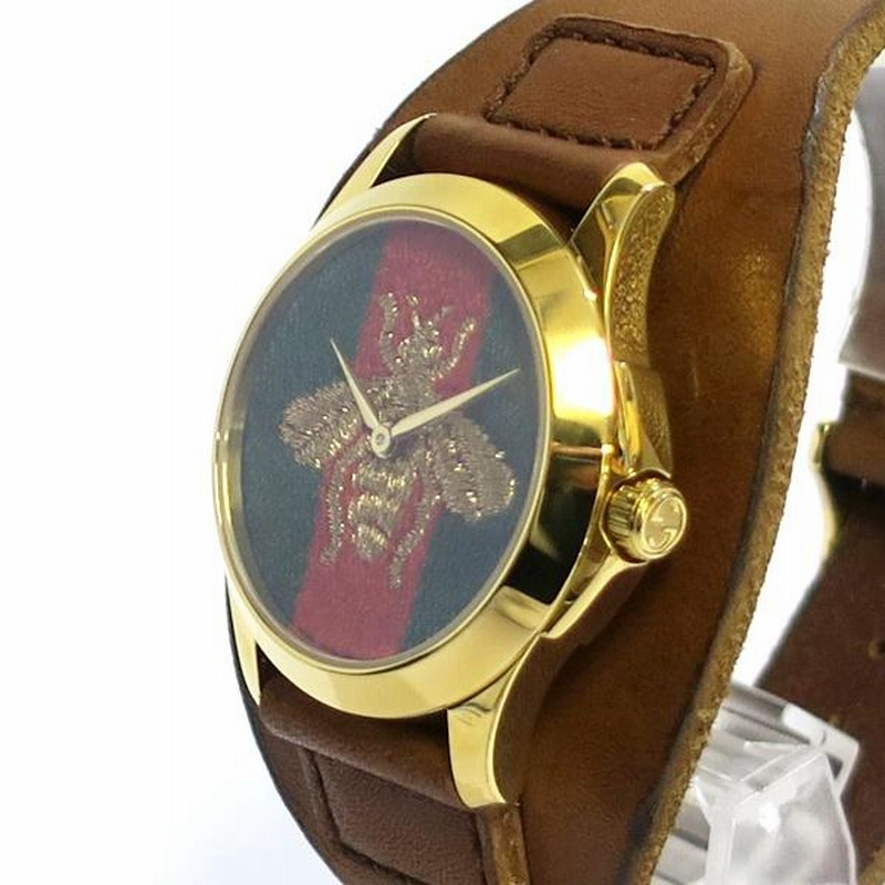 GUCCI グッチ 126.4 Gタイムレス シェリーライン BEE・蜂 文字盤